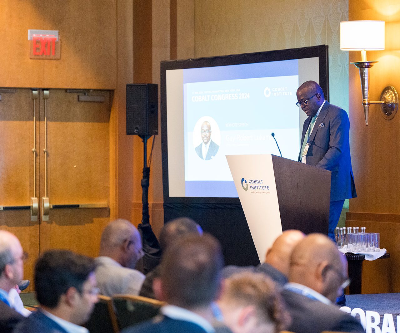 Gécamines Chairman Guy Robert Lukama gave a keynote address at the Cobalt Congress in New York City
